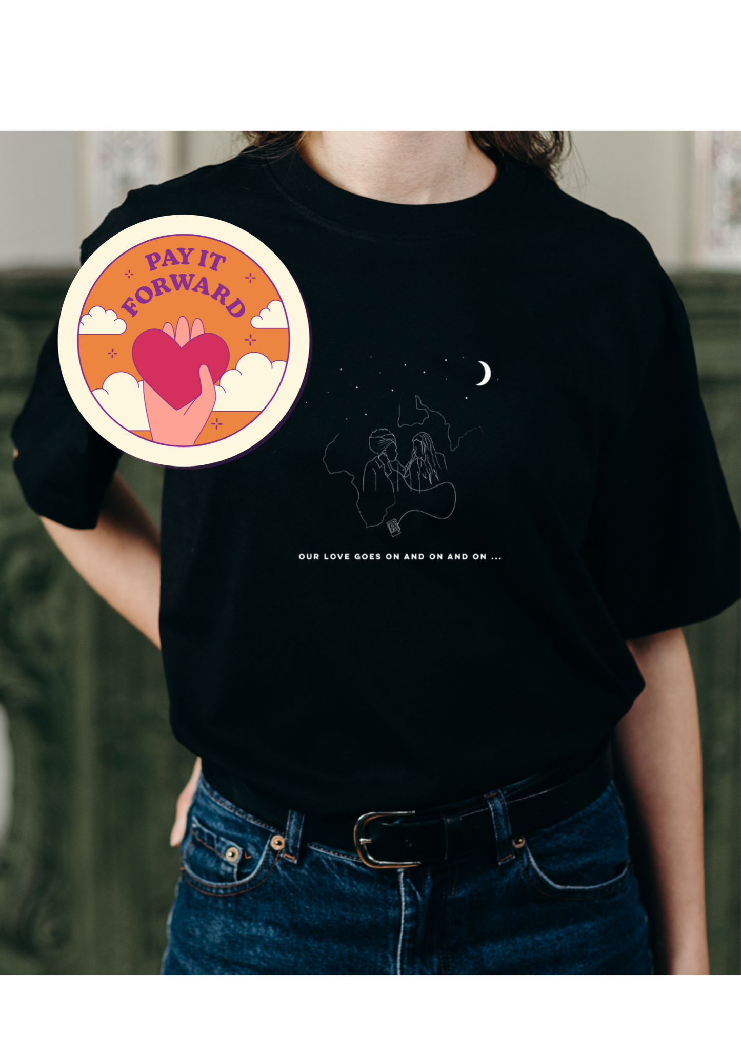 Gift an ADANNAY x Say It Loud Club t-shirt to an LGBTQ+ refugee